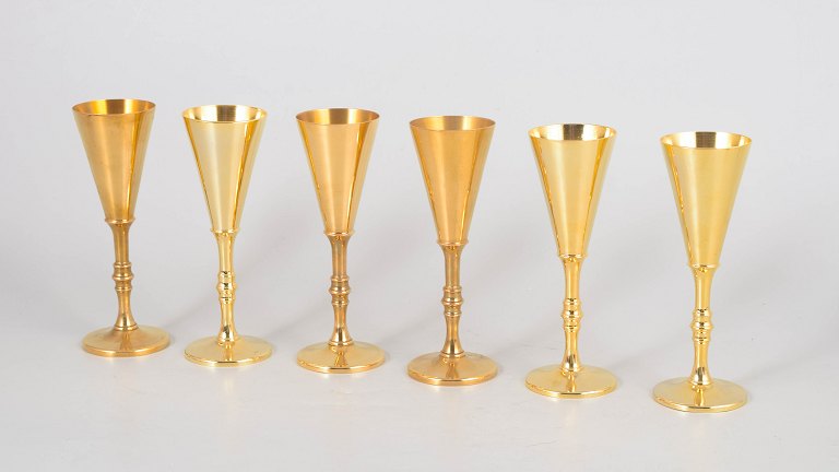 Pierre Forsell for Skultuna, set of six schnapps cups.