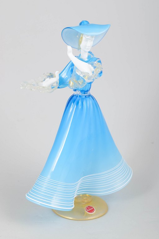 Murano, lady glass figurine.