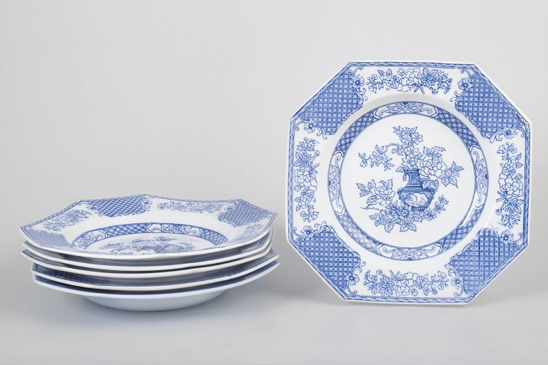 Rörstrand "Hoangho", set of six deep plates.