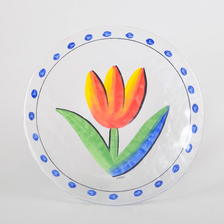 Ulrica Hydman-Vallien for Kosta Boda, dish.