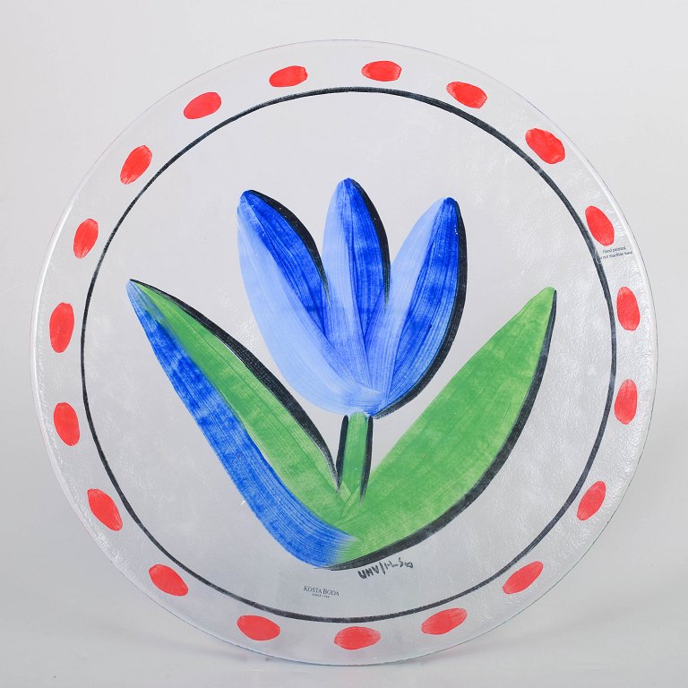 Ulrica Hydman-Vallien for Kosta Boda, dish.