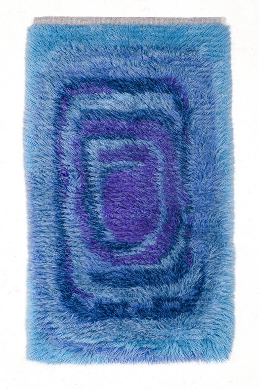 Swedish handwoven rya carpet.