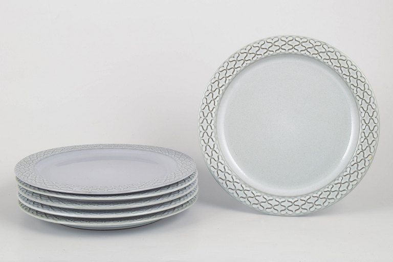 Jens Harald Quistgaard for Kronjyden / Bing & Grøndahl, set of six dinner plates.