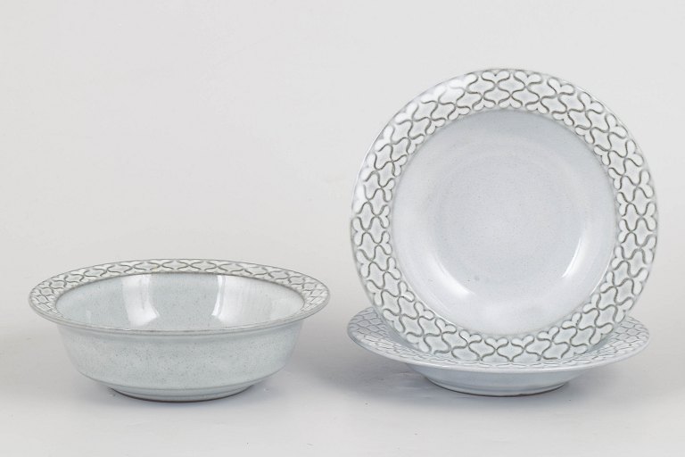 Jens Harald Quistgaard for Kronjyden / Bing & Grøndahl, set of three bowls.