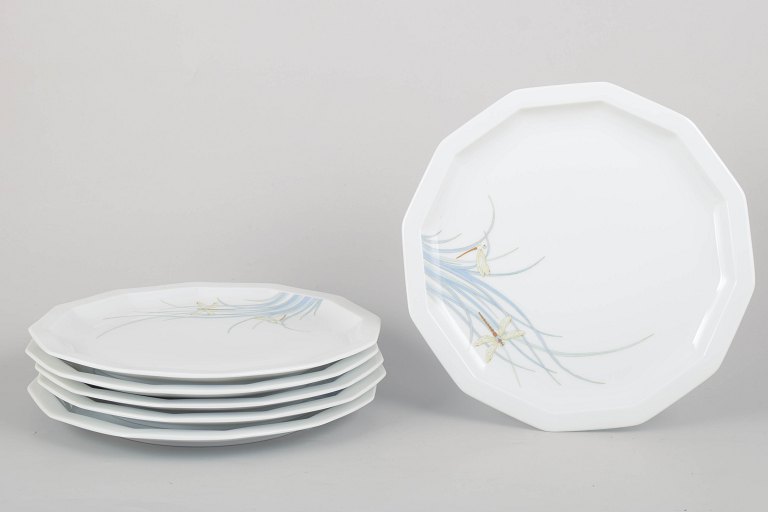 Tapio Wirkkala for Rosenthal, "Dragonfly" dinner plates.