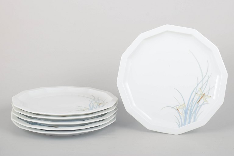 Tapio Wirkkala for Rosenthal, "Dragonfly" dinner plates.