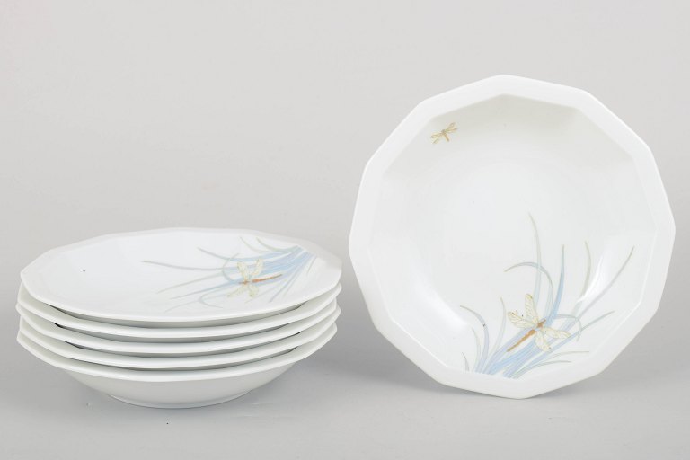 Tapio Wirkkala for Rosenthal, "Dragonfly" deep plates.