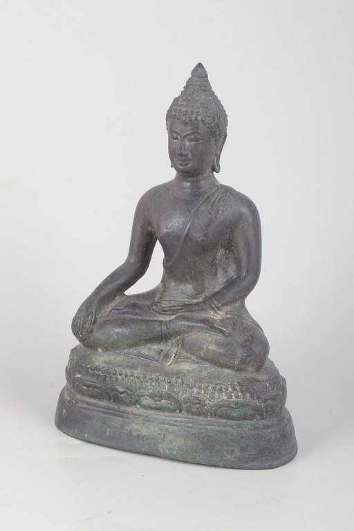 Bronze Buddha figure.