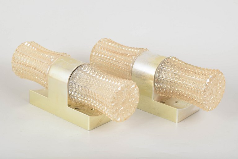 Pair of Scandinavian modernist wall lights.
