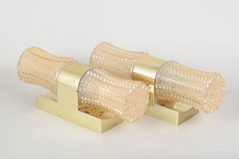 Pair of Scandinavian modernist wall lights.