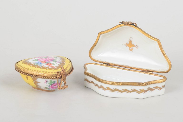 Pair of Lidded Boxes from GDR and French maker.
