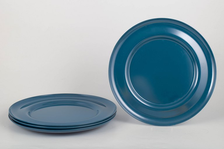 Henning Koppel for Georg Jensen, set of four melamine plates.