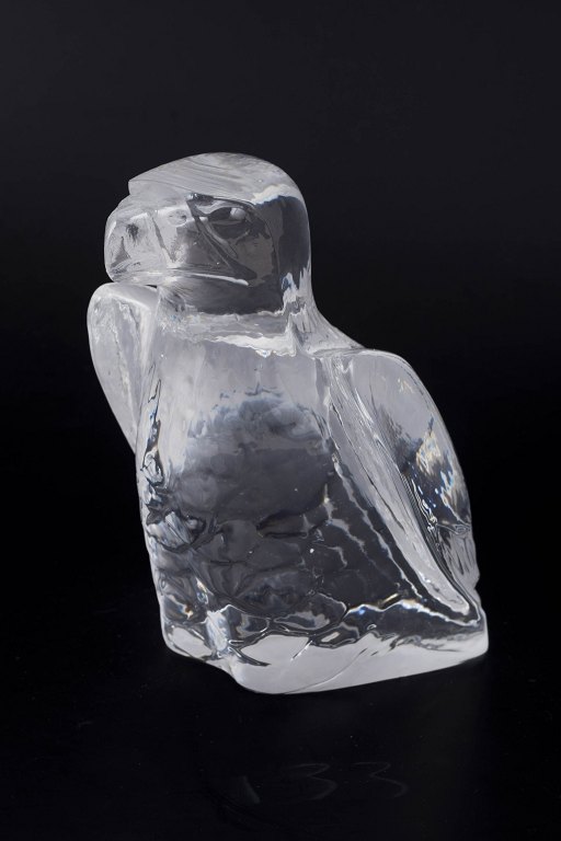 Poul Hoff for Kosta Boda, eagle art glass sculpture.WWF