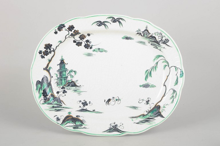 Booths, serving platter.