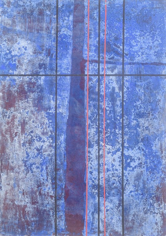 Pia Schutzmann, abstract composition, listed Danish visual artist.