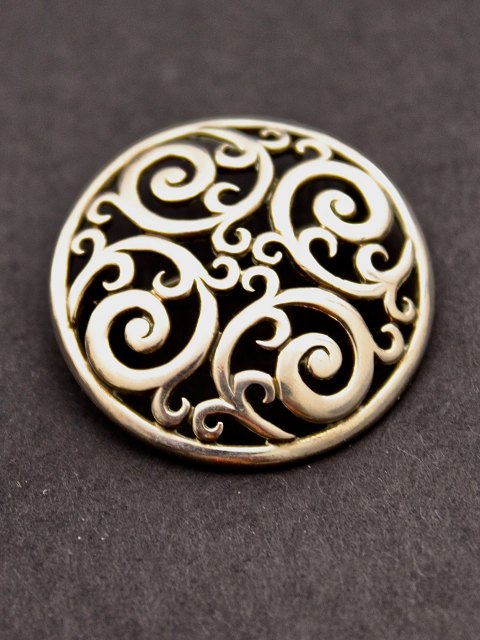 Sterling silver brooch